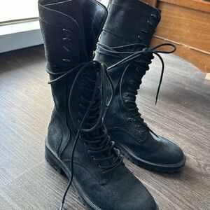 Dolce vita lace up leather boots